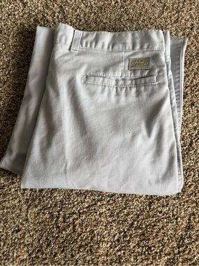 Levi's Light Gray Pleated Chino Pants